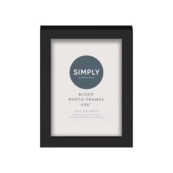 Simply Everyday 4 X 6" Block Frames 3pk - Black -Home Decor Sales 278309 3pk simply everyday block frames 4x6 black 2