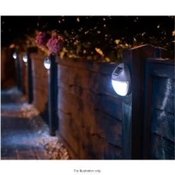 Solar Powered Fence Lights 10pk Silver - Cool White 5 Solar Powered Fence Lights 10pk Silver - Cool White -Home Decor Sales 286942 solar fence lights