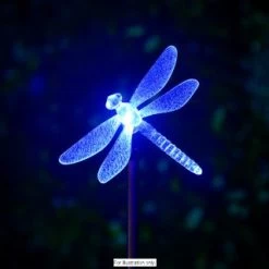 B&M Colour Changing Solar Stake Light - Dragonfly -Home Decor Sales 286951 colour changing stake solar light dragonfly