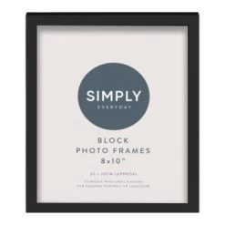 Simply Everyday 8 X 10" Block Frames 3pk - Black -Home Decor Sales 290765 3pk simply everyday block frames 8x10 black 3