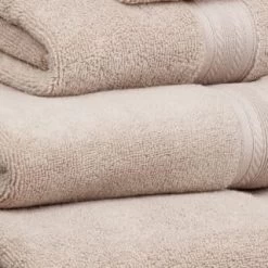 B&M Signature Zero Twist Bath Towel - Biscuit -Home Decor Sales 317226 317228 317231 317233 Signature Zero Twist biscuit towels 2