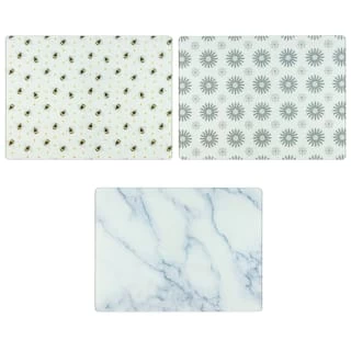 B&M Glass Chopping Board - Geo 2 B&M Glass Chopping Board - Geo - Image 2