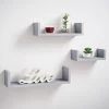 Lokken Set Of 3 Shelves - Grey
