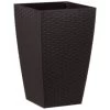 Brown Rattan Effect Decorative Planter 45cm