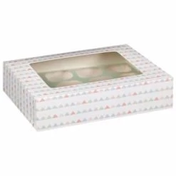 Betty Winters Large Cupcake Boxes 2pk -Home Decor Sales 320784 4pk cupcake boxes holds 12 pastel triangles 2