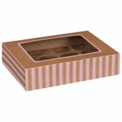Betty Winters Large Cupcake Boxes 2pk -Home Decor Sales 320784 4pk cupcake boxes holds 12 pink 2