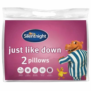 Silentnight Just Like Down Pillow 2pk 1 Silentnight Just Like Down Pillow 2pk