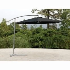 Deluxe Hanging Parasol 3m - Black