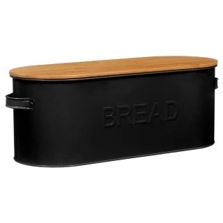 B&M The Organised Kitchen Bread Bin - Black 2 B&M The Organised Kitchen Bread Bin - Black - Image 2