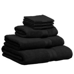 B&M Signature Hand Towel - Black -Home Decor Sales 337604 337633 337634 337636 signature zero twist towels black 1