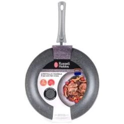 Russell Hobbs Metallic Marble Frying Pan 32cm