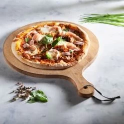 B&M Wooden Pizza Board -Home Decor Sales 346842 wooden chop and serve board