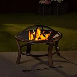 B&M Tuscany Bronze Effect Fire Pit