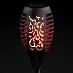 Morocco Solar Light Post -Home Decor Sales 353593 morocco flame effect torch stake 48cm 4