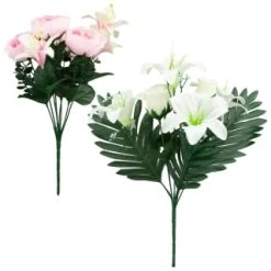 B&M Medium Flower Bunch - Pink 5 B&M Medium Flower Bunch - Pink -Home Decor Sales 355635 medium bunch