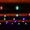 Solar Powered Bulb String Lights 50pk - Multicolour