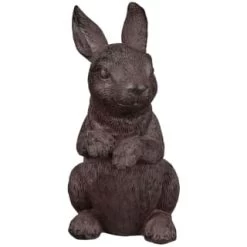 B&M Garden Rabbit Ornaments 2pk - Cast Iron Effect -Home Decor Sales 366608 2pk rabbit garden ornaments iron effect 2