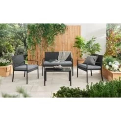 Bali Rattan Patio Set 4pc