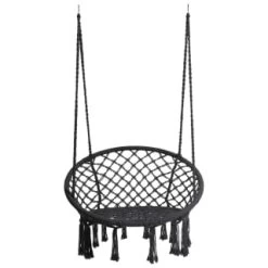 B&M Vancouver Hanging Chair - Black -Home Decor Sales 366698 vancouver black hanging chair 31