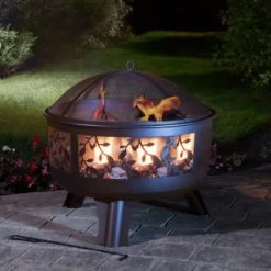 B&M Versailles Decorative Leaf Log Burner