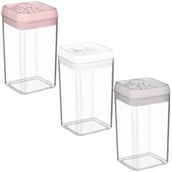 B&M Vacuum Storage Container 2.3L - White -Home Decor Sales 368011 368012 368013 vacuum storage 2 3l white