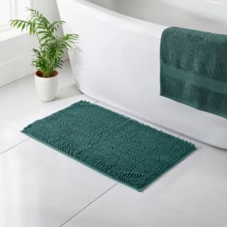 B&M Signature Microfibre Noodle Bath Mat - Green 1 B&M Signature Microfibre Noodle Bath Mat - Green