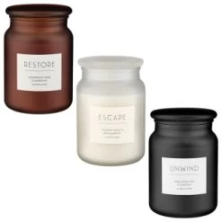B&M Large Spa Scented Candle - White - Escape -Home Decor Sales 368680 368679 368691 large spa candle group 2 1