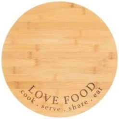 B&M Lazy Susan Rotating Bamboo Serve Board -Home Decor Sales 369141 lazy susan rotating bamboo serve board 3
