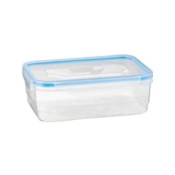 B&M Clip Top Food Containers 4pk - Blue -Home Decor Sales 369681 4pk clip top food containers blue 4