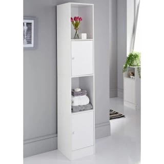 Spaceways Tall Cupboard - White 1 Spaceways Tall Cupboard - White