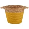 B&M Small Two Tone Wicker Basket - Ochre