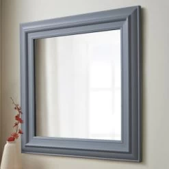 B&M Dorset Square Mirror - Grey