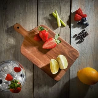 B&M Mini Acacia Wood Serve Boards 2pk 5 B&M Mini Acacia Wood Serve Boards 2pk - Image 5