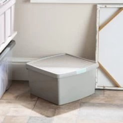 B&M Waffle Clip Box 25.5L - Grey -Home Decor Sales 375472 grey 25 5l waffle clip box 4