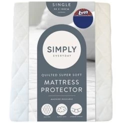 Simply Anti-Bacterial Quilted Mattress Protector - Single