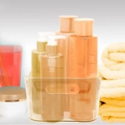 B&M Small Clear Storage Tub -Home Decor Sales 376039 376040 clear storage tub 4