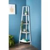 Lokken 5 Tier Corner Shelving - White