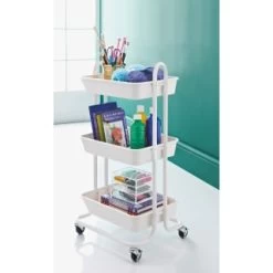 Spaceways 3 Tier Multi-Purpose Trolley - White