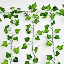 Solar Powered Artificial Ivy Leaf Curtain 150cm -Home Decor Sales 379257 150cm x 150cm solar powered artificial ivy leaf curtain 192 warm white leds 3