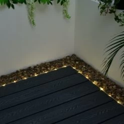 Solar Powered 10m Micro LED Rope Light - Warm White -Home Decor Sales 379267 10m tube string light 100 warm white leds 3