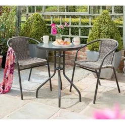 Valencia Armchair Bistro Set 3pc
