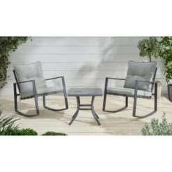Madison Premium Rocking Bistro Set 3pc