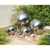 B&M Tranquil Garden Stainless Steel Gazing Balls 4pk
