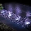 Solar Powered Stainless Steel Ground Lights 4pk