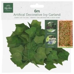 B&M Artificial Decorative Ivy & Eucalyptus Garland 6m -Home Decor Sales 379980 artifical decorative ivy gerland 6m