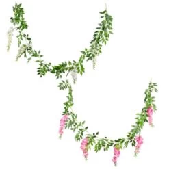B&M Artificial Wisteria Garland 180cm - Pink 11 B&M Artificial Wisteria Garland 180cm - Pink -Home Decor Sales 379981 wisteria garland 180cm group