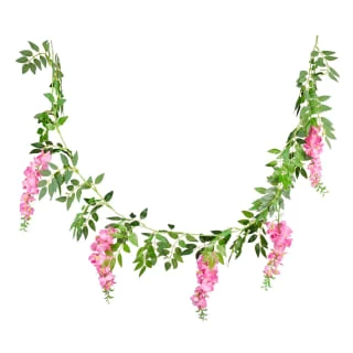 B&M Artificial Wisteria Garland 180cm - Pink 2 B&M Artificial Wisteria Garland 180cm - Pink - Image 2