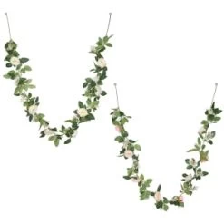 Artificial Rose Garland 180cm - Pink -Home Decor Sales 379984 180cm rose garland peach group