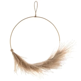 B&M Pampas Grass Hoop -Home Decor Sales 380104 pampas grass hoop