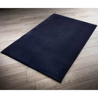 B&M Micro Plush Rug 60 X 110cm - Navy 1 B&M Micro Plush Rug 60 X 110cm - Navy